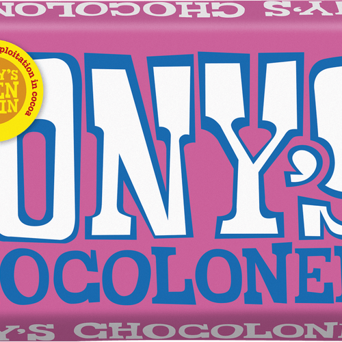 Tony's Chocolonely wit framboos knettsersuiker