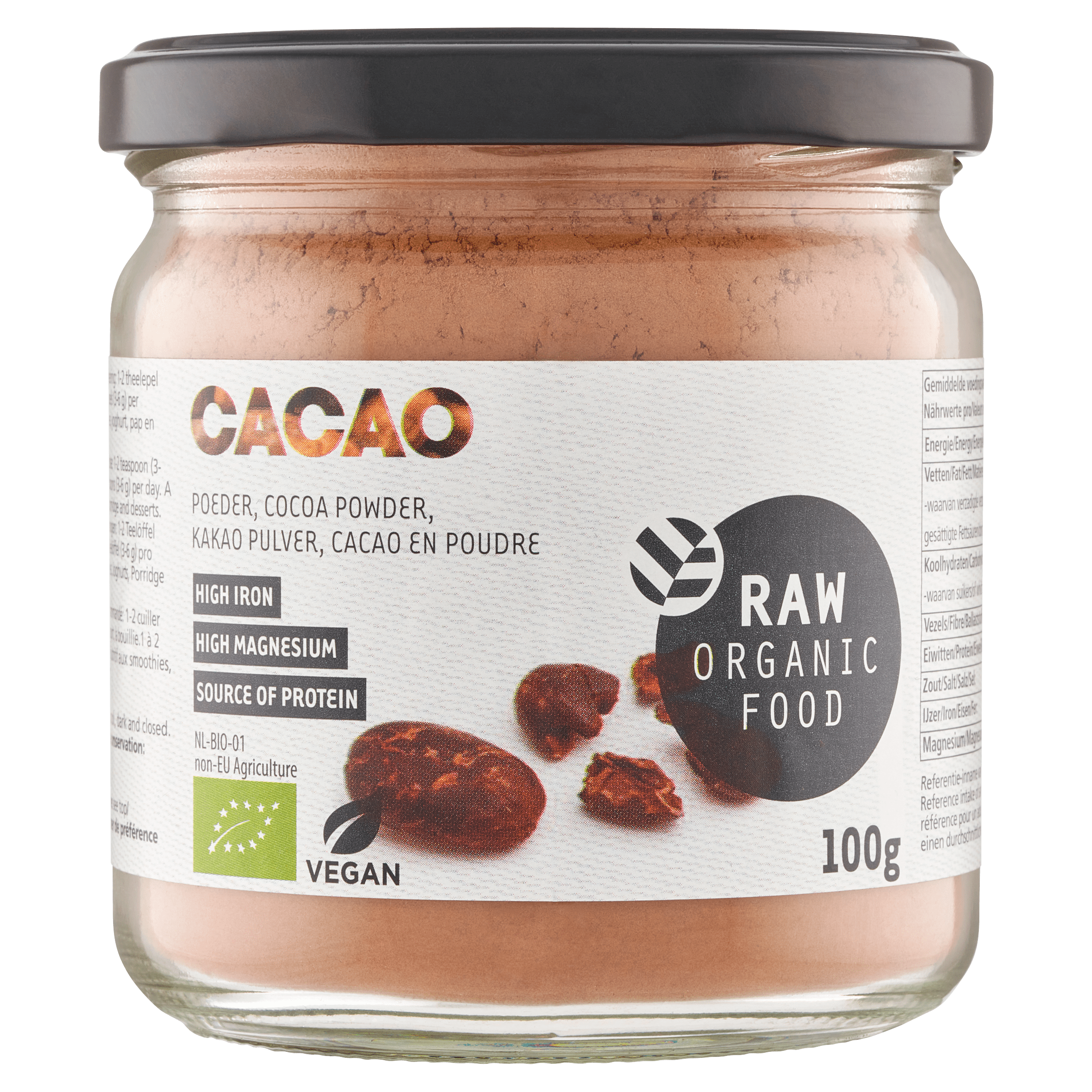 Raw Organic Food Cacaopoeder biologisch