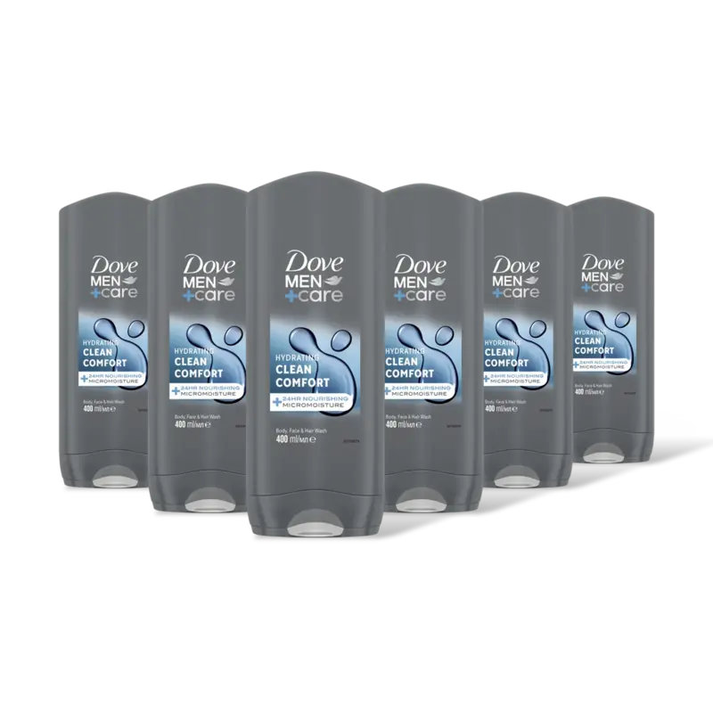 Dove Men+care clean comfort 400ML 6-pack