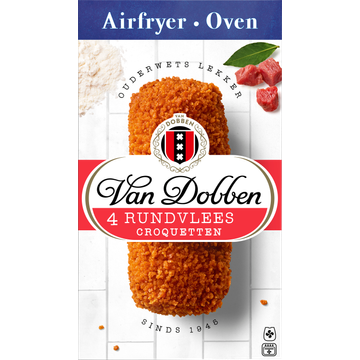 Van Dobben Airfryer & Oven Rundvlees Croquetten 4 x 80 g