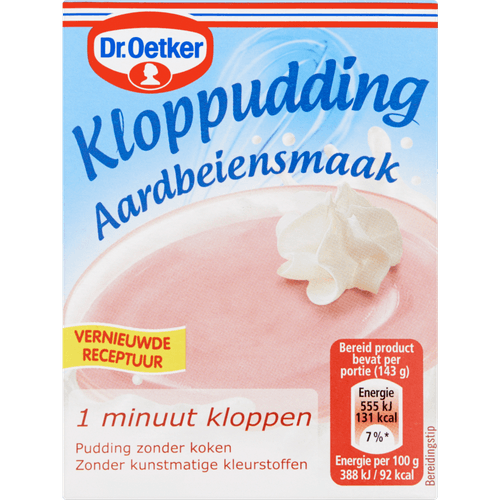 Dr. Oetker Kloppudding aardbei