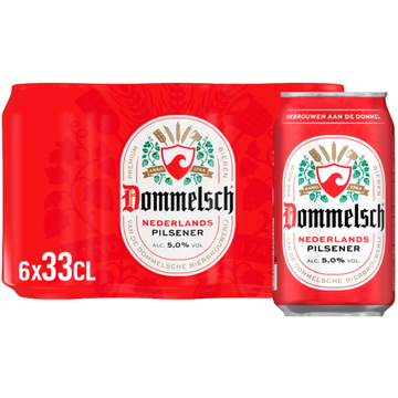 Dommelsch Pils Bier Blikken 6 x 33 cl