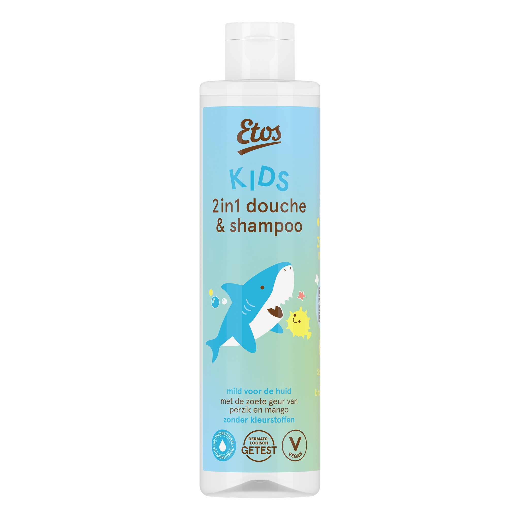 Etos Kids Wasgel & Shampoo 2 In 1 Perzik/Mango 1 Stuks