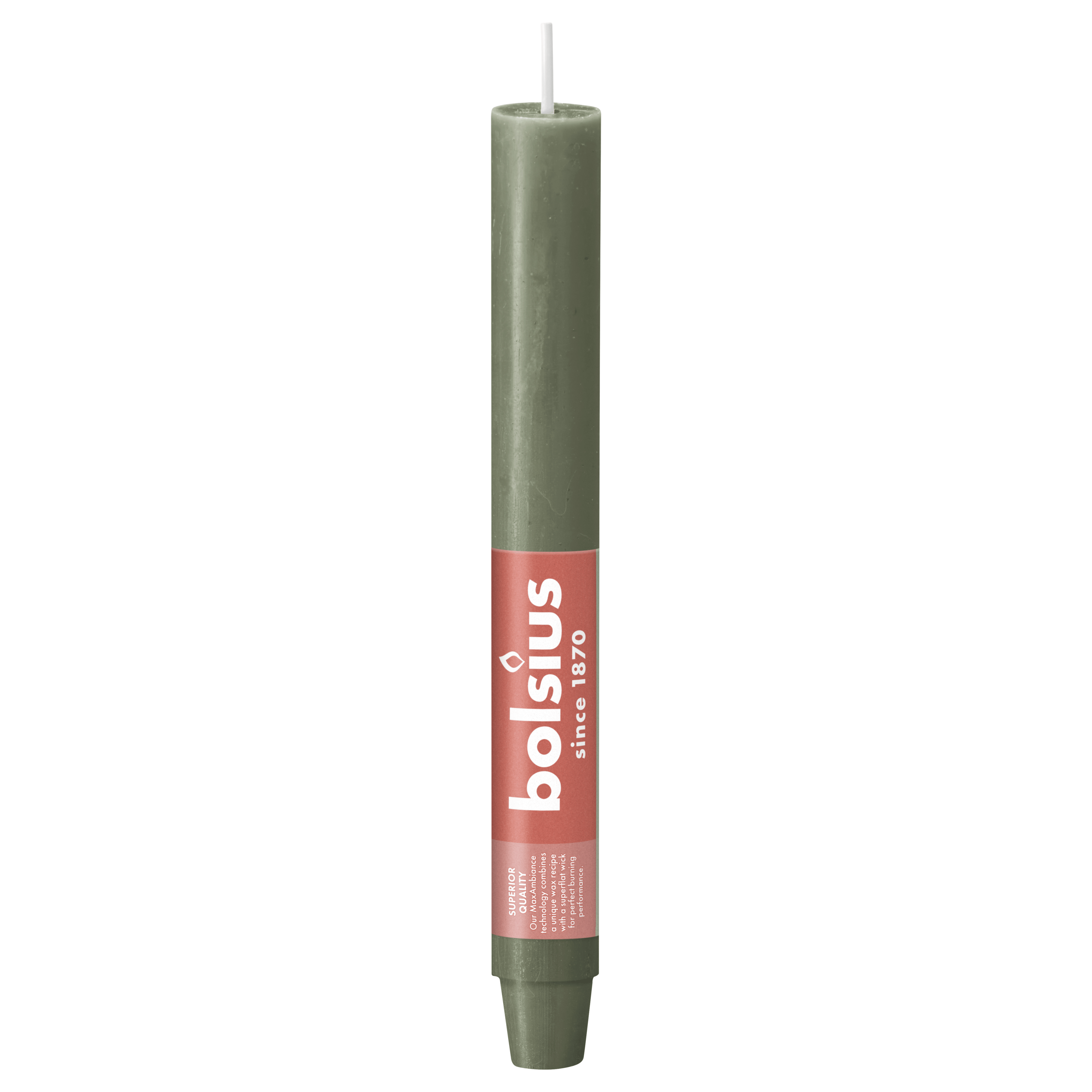 Bolsius Rustiek tafelkaars XL Fresh Olive