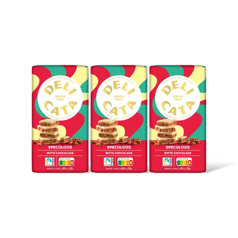 Delicata Wit met speculoosvulling 3-pack
