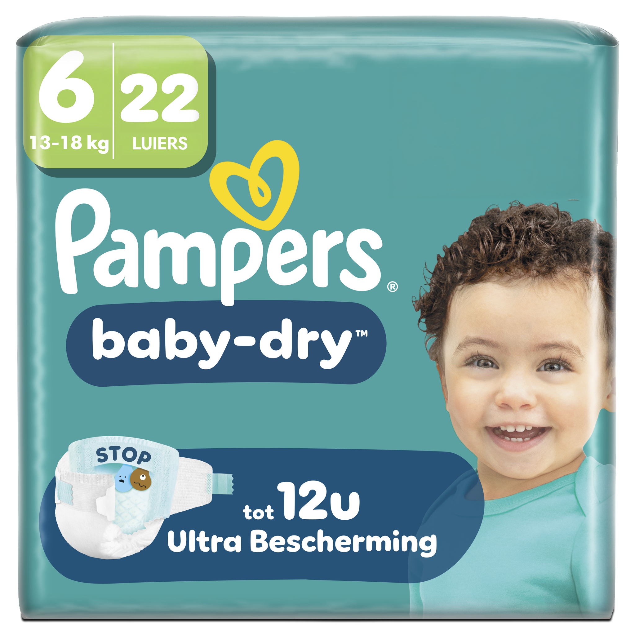 Pampers Baby Dry Luiers Maat 6 13-18 kg 22 stuks