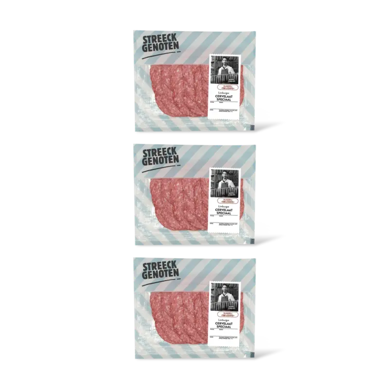 Streeckgenoten Cervelaat speciaal 3-pack