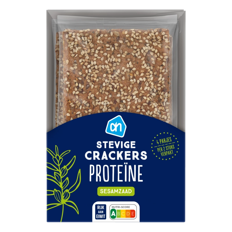 AH Stevige crackers proteïne sesamzaad