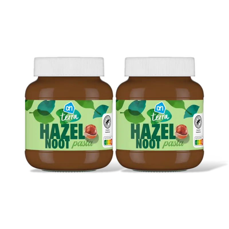 AH Terra Plantaardig hazelnootpasta 2-pack