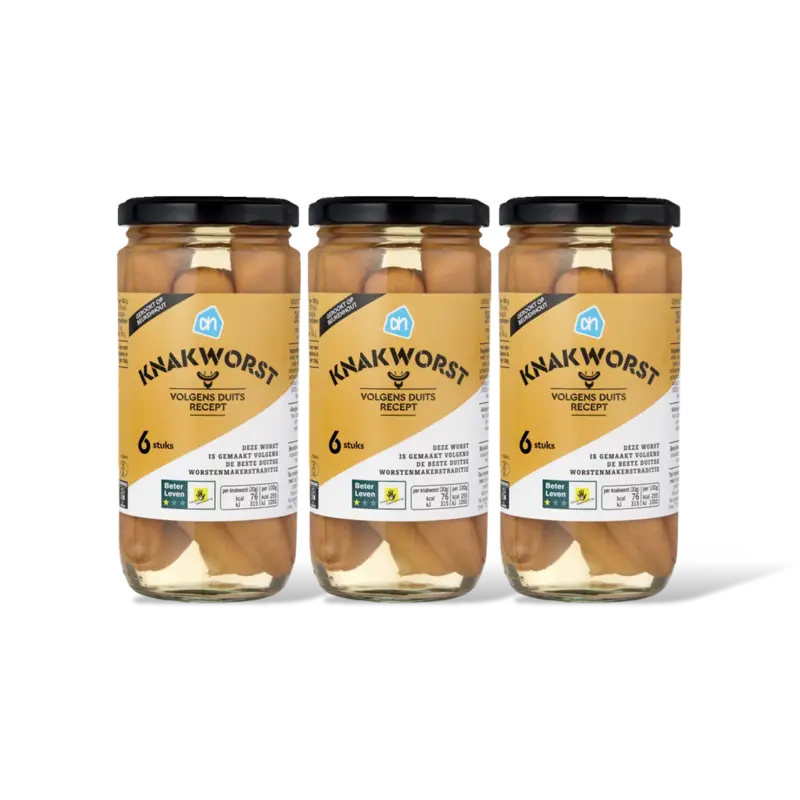 AH Duitse knakworst 3-pack