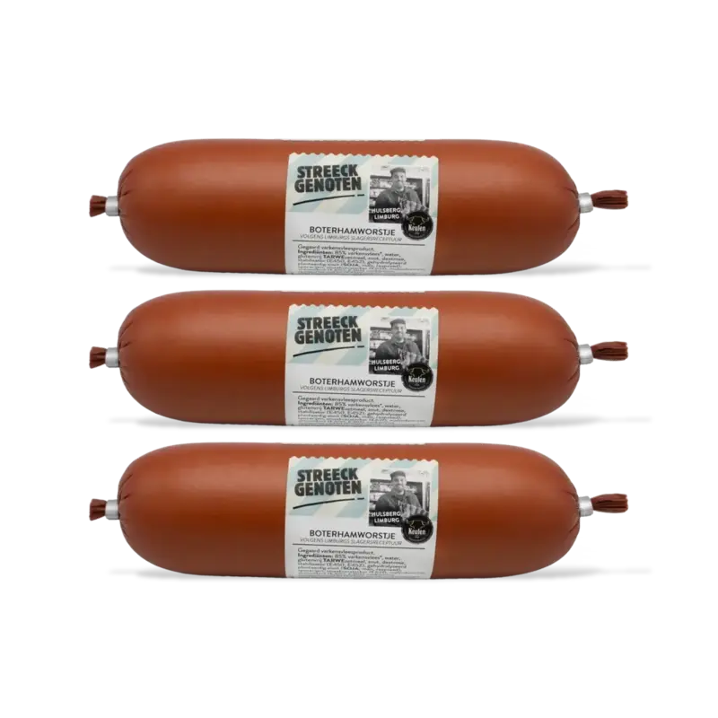 Streeckgenoten Limb boterhamworstje 3-pack