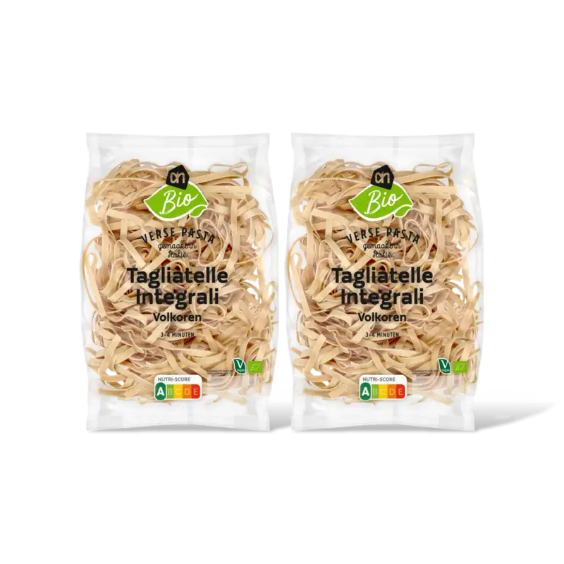 AH Biologisch Tagliatelle volkoren 2-pack
