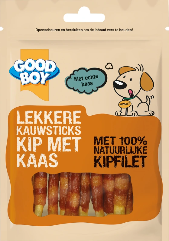 Good boy Lekkere kauwsticks kip met kaas