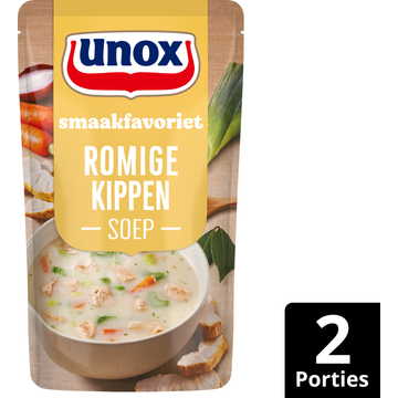 Unox Smaakfavoriet Soep In Zak Romige Kippen 570 ml