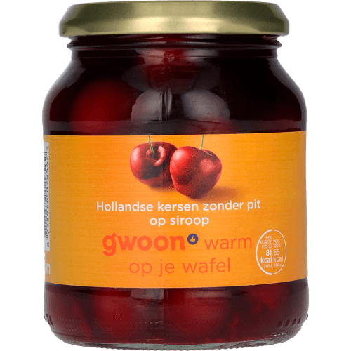 G'woon Kersen zonder pit op siroop