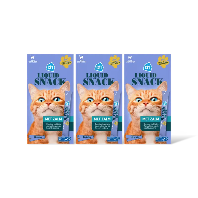 AH Liquid snack met zalm 3-pack