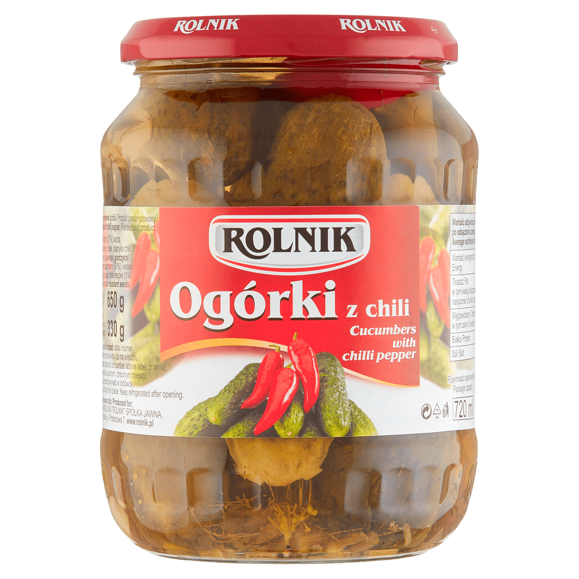 Rolnik Ogorki Chili / Augurk met pepers