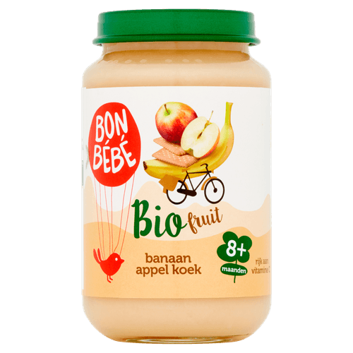 Bonbébé Fruithapje 8+ maanden banaan-appel-koek
