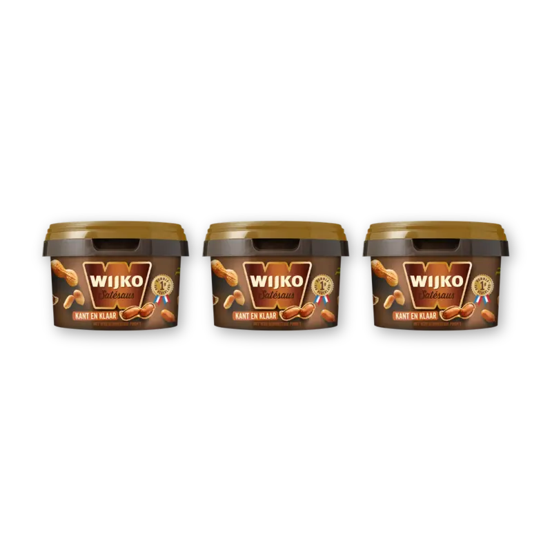 Wijko Satésaus kant en klaar 3-pack