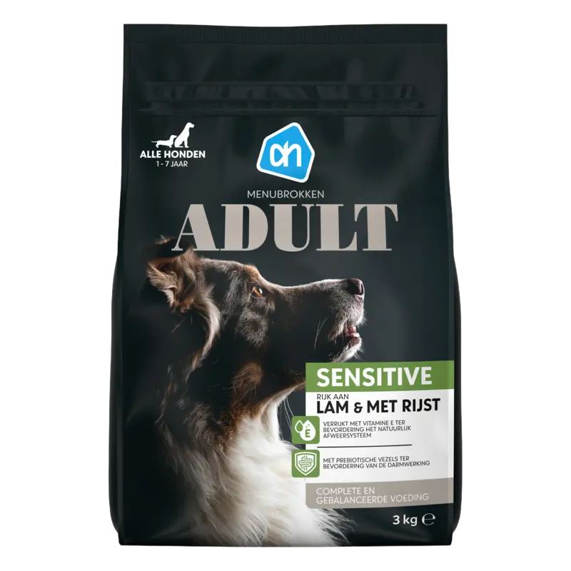 AH Menubrokken adult sensitive lam & rijst