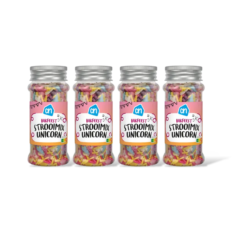 AH Bakfeest strooimix unicorn 4-pack