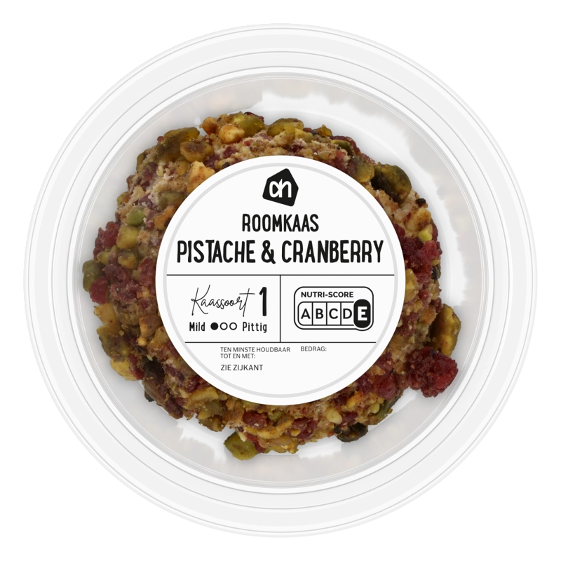 AH Roomkaasbal cranberry-pistache