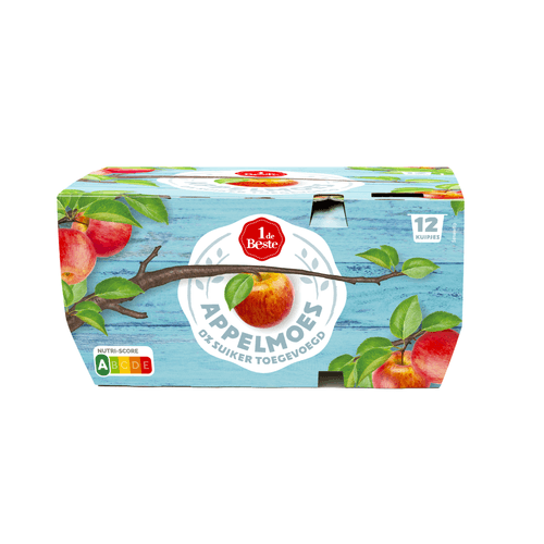 1 de Beste Appelmoes 0% suiker 2x6