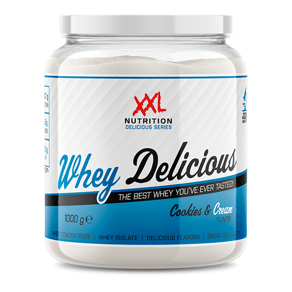 XXL Nutrition Whey delicious cookies & cream