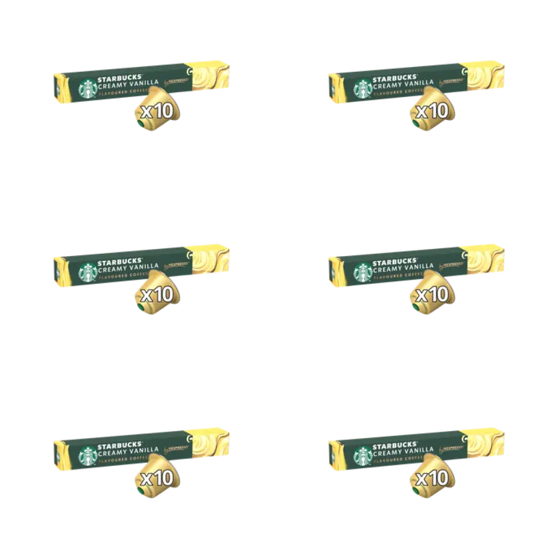 Starbucks Nespresso creamy vanilla capsules 6-pack