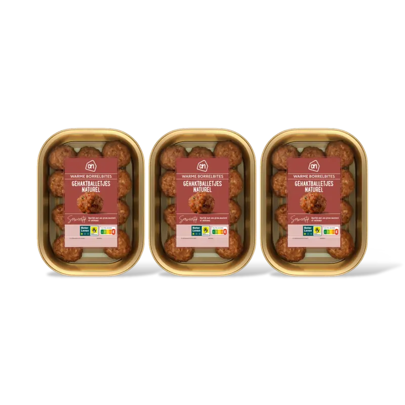 AH Gehaktballetjes naturel 3-pack