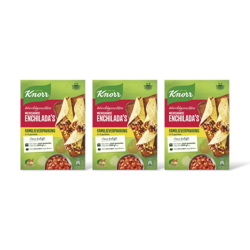 Knorr Mexicaanse enchiladas xl 3-pack