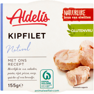 Aldelis Kipfilet Naturel 155 g