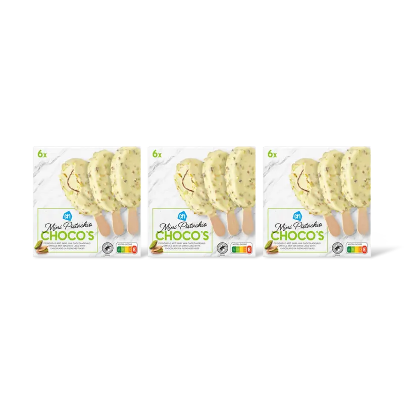 AH Mini pistache choco's 3-pack