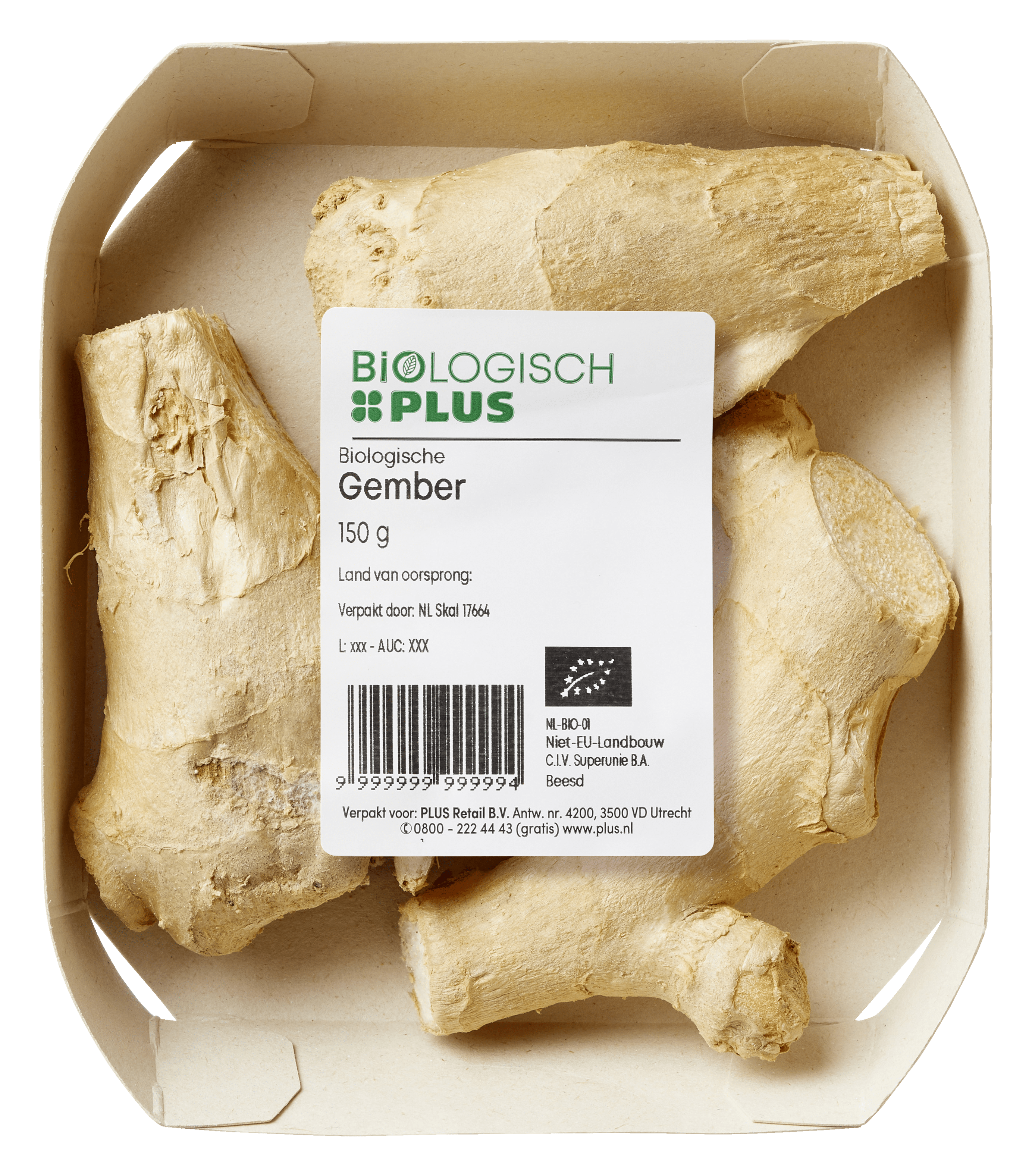 Biologisch PLUS Gember