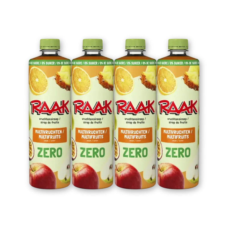 Raak Vruchtensiroop multivruchten zs 4-pack