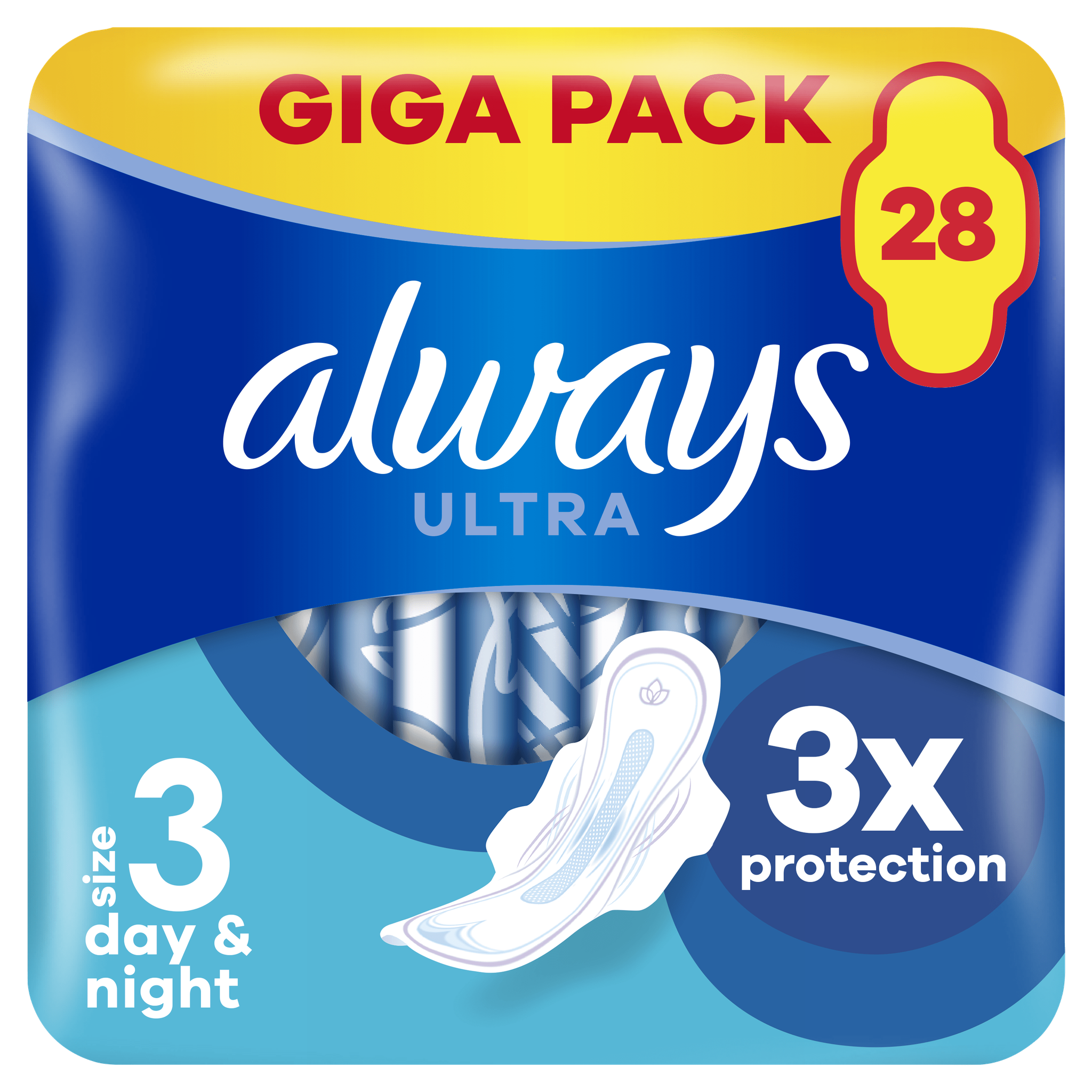 Always Maandverband Ultra Long Plus Wings Giga Pack 28 stuks