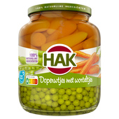 Hak Doperwtjes Met Worteltjes Extra Fijn