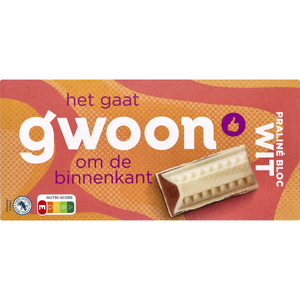 G'woon Tablet Praline Wit