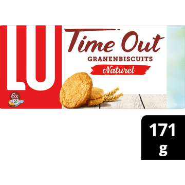 LU Time Out Koekjes Naturel (6X2 Stuks ) 171g