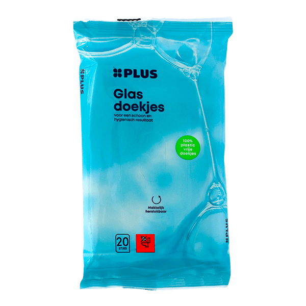 PLUS Glasdoekjes plasticvrij