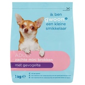 g'woon hondenvoer zachte mini brokken met gevogelte