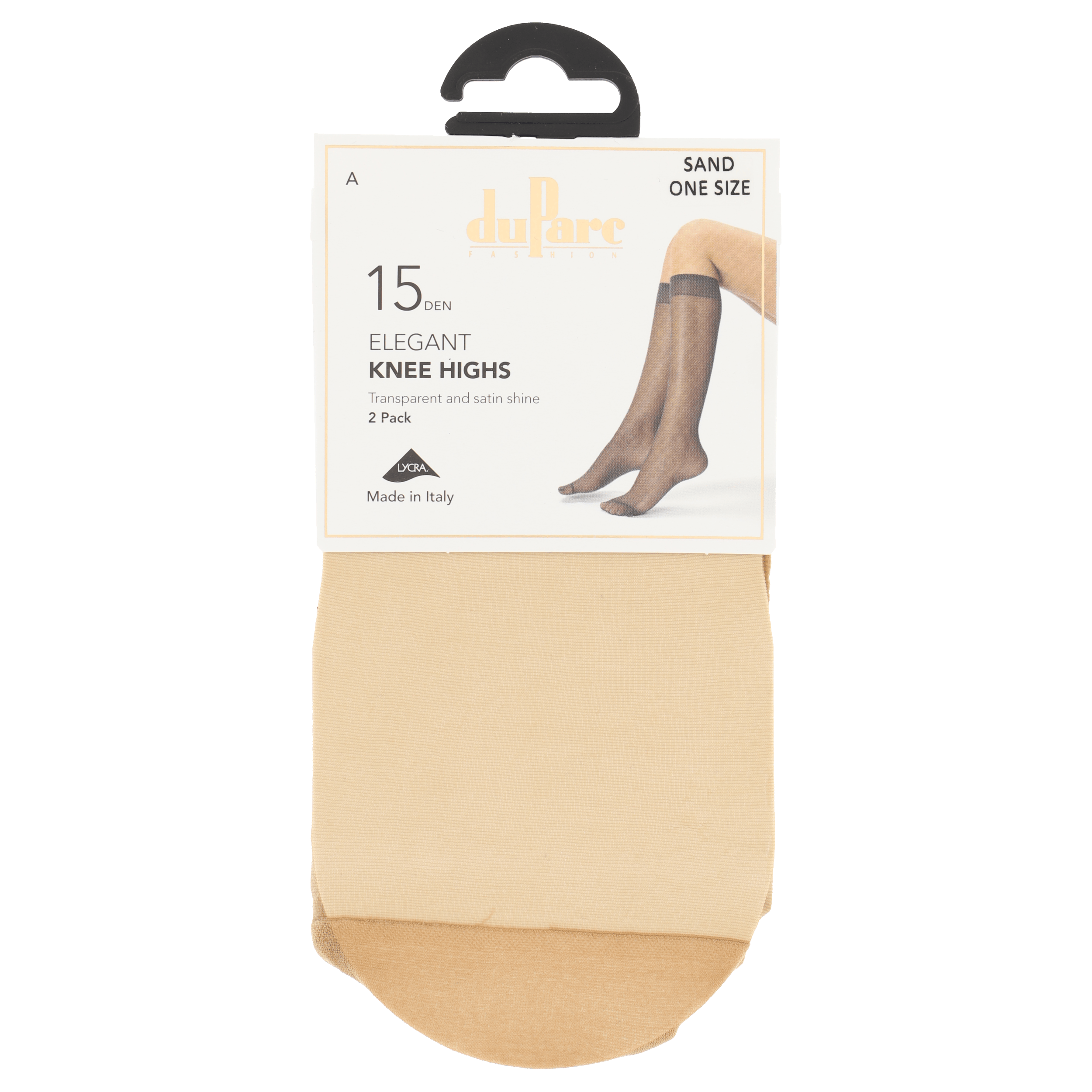 DuParc Kniekaus Lycra 15D sand 2p