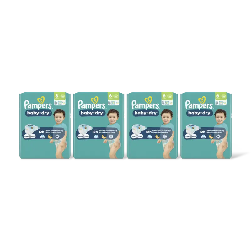 Pampers Baby-dry luiers maat 6 4-pack