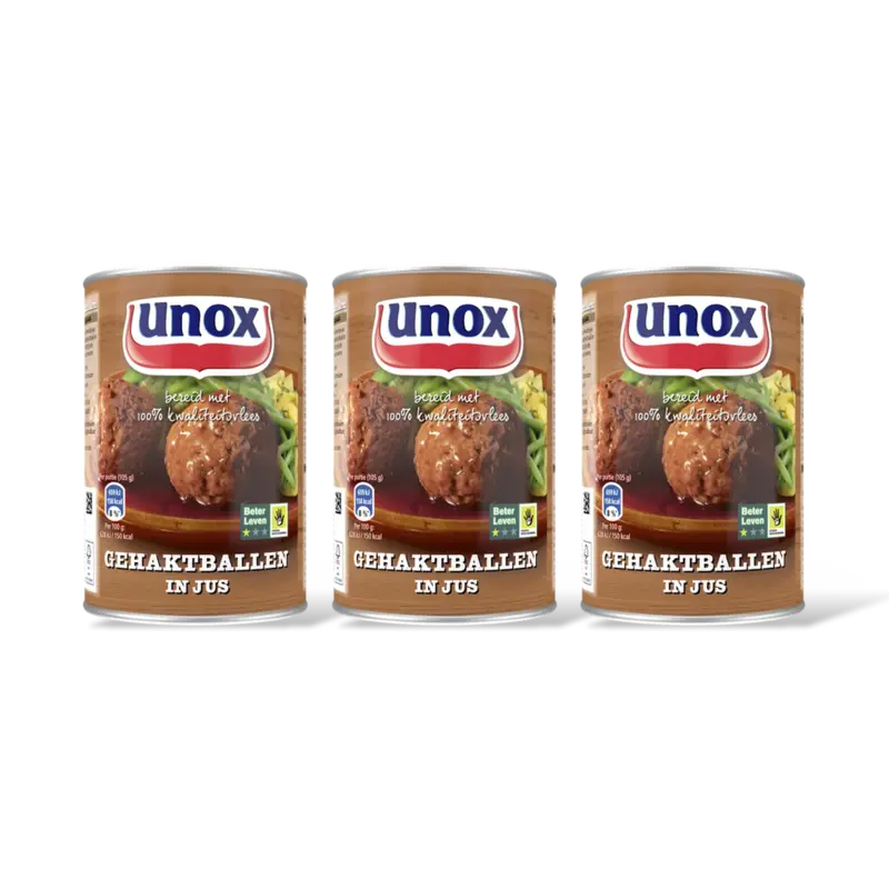 Unox Gehaktballen in jus 3-pack