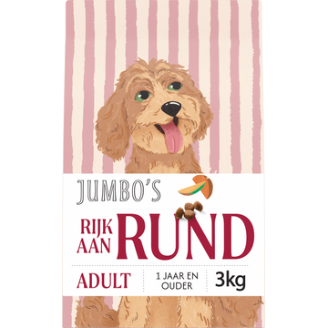 Jumbo's Hondenvoer Adult Rijk aan Rund 3 kg
