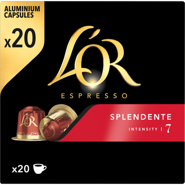 L'OR Espresso Splendente Aluminium Capsules 20 Stuks 104 g