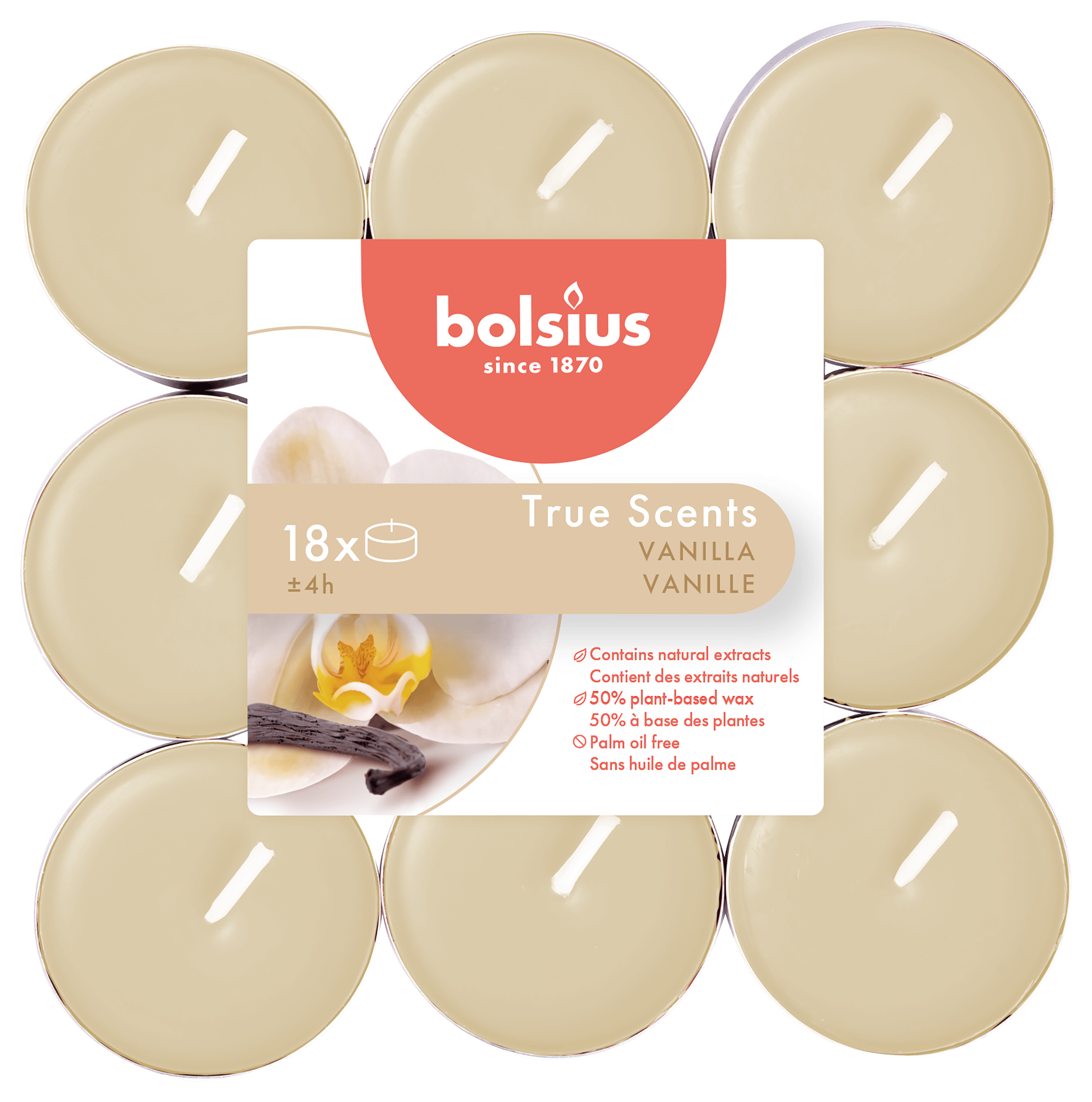 Bolsius Geurtheelicht true scents vanille