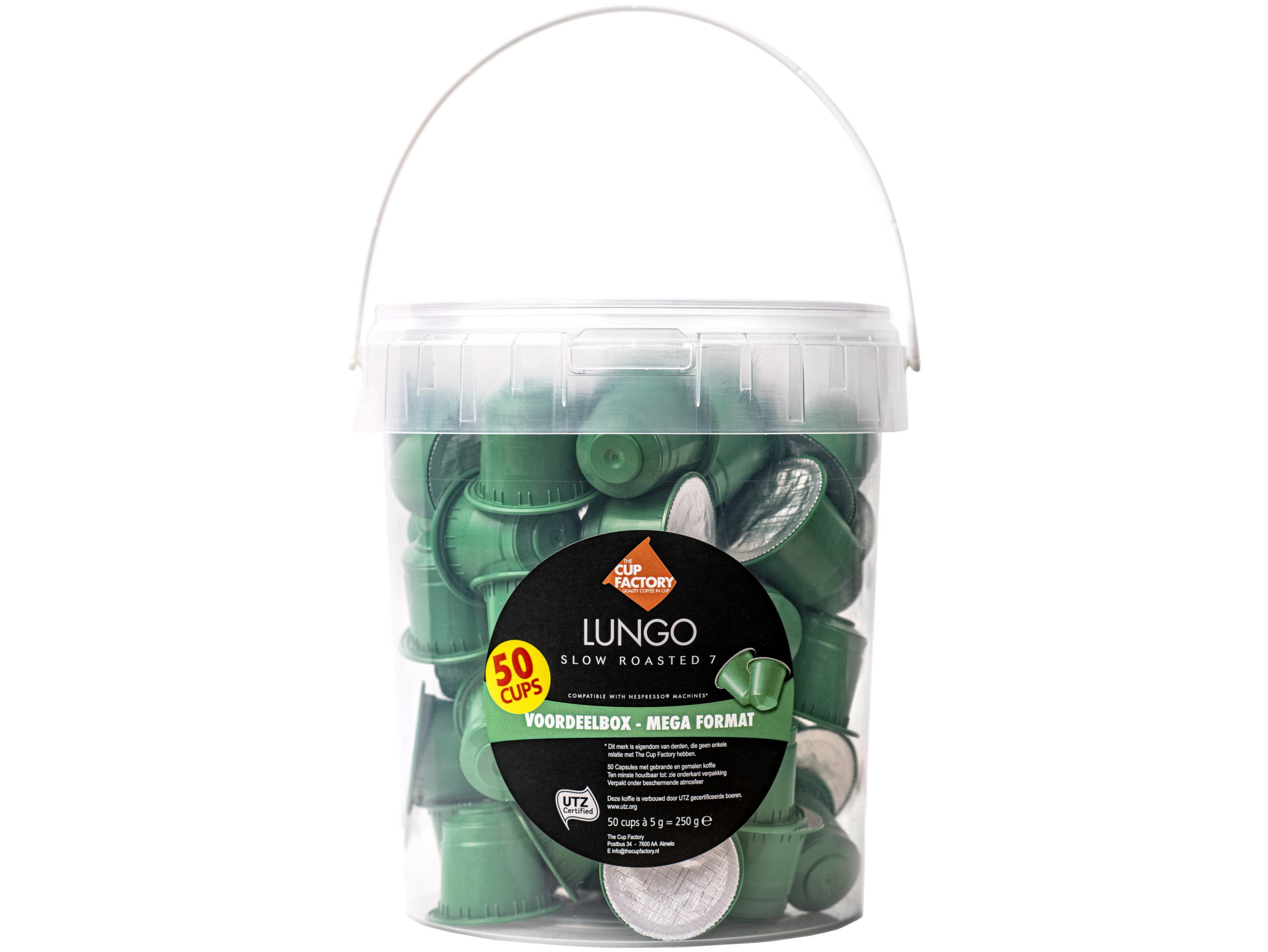 Koffiecups lungo emmer