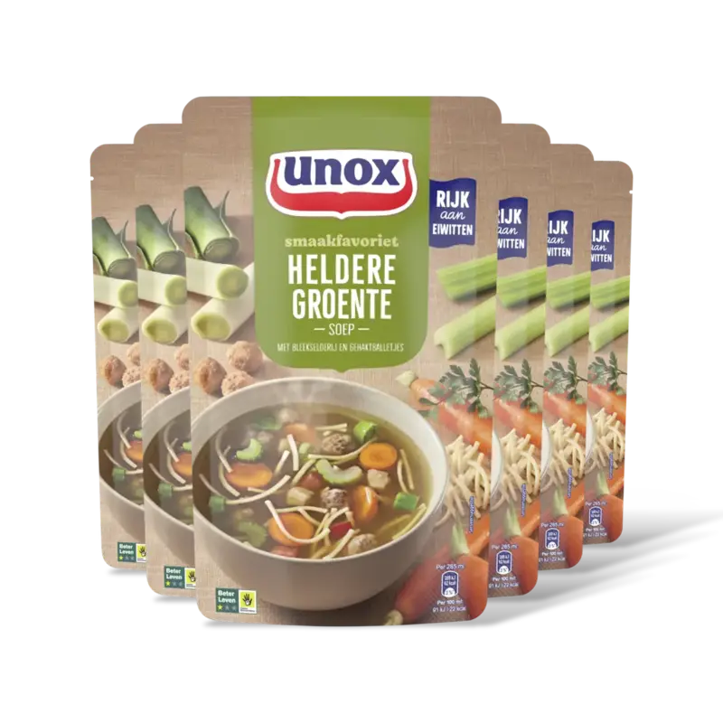Unox Heldere groentesoep 6-pack