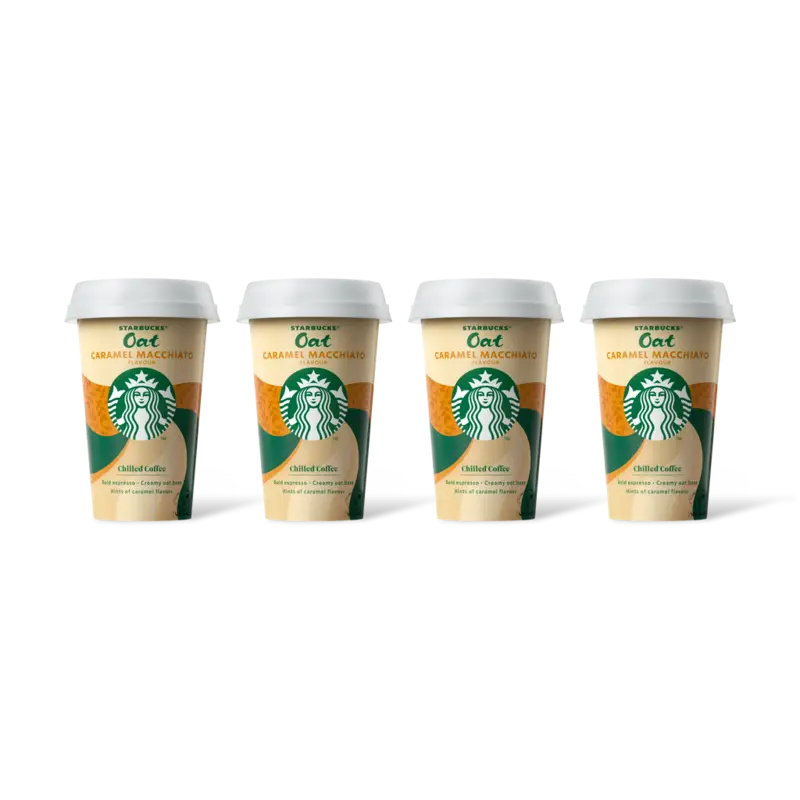 Starbucks Oat caramel macchiato ijskoffie 4-pack